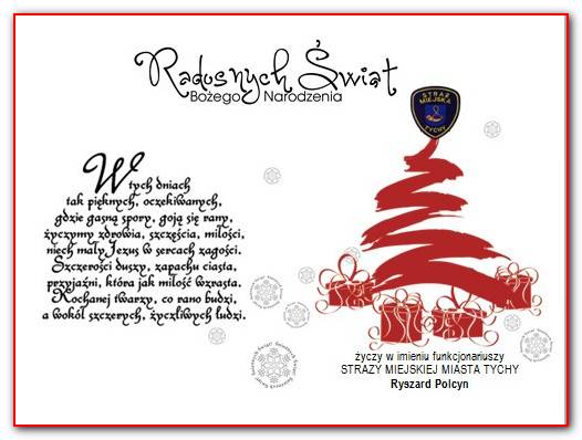 Najlepsze i serdeczne życzenia Bożego Narodzenia dla Wszystkich mieszkańców Tychów