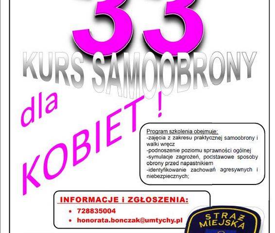 33 KURS SAMOOBRONY dla KOBIET