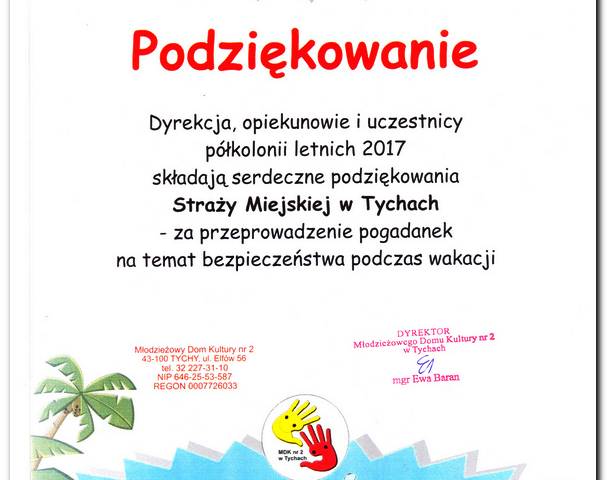 Podziękowania