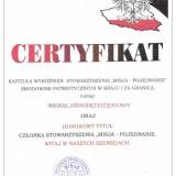 Certyfikat dla Straży Miejskiej
