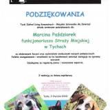 Podziękowanie dla funkcjonariusza Straży Miejskiej