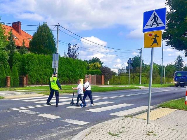 Bezpieczna droga do szkoły ze Strażą Miejską w Tychach 