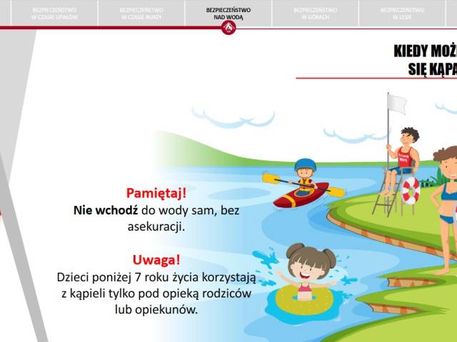 Bezpieczne wakacje - NAD WODĄ